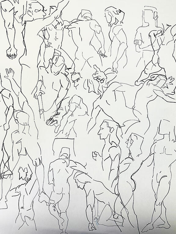 gesture drawings, 2024
